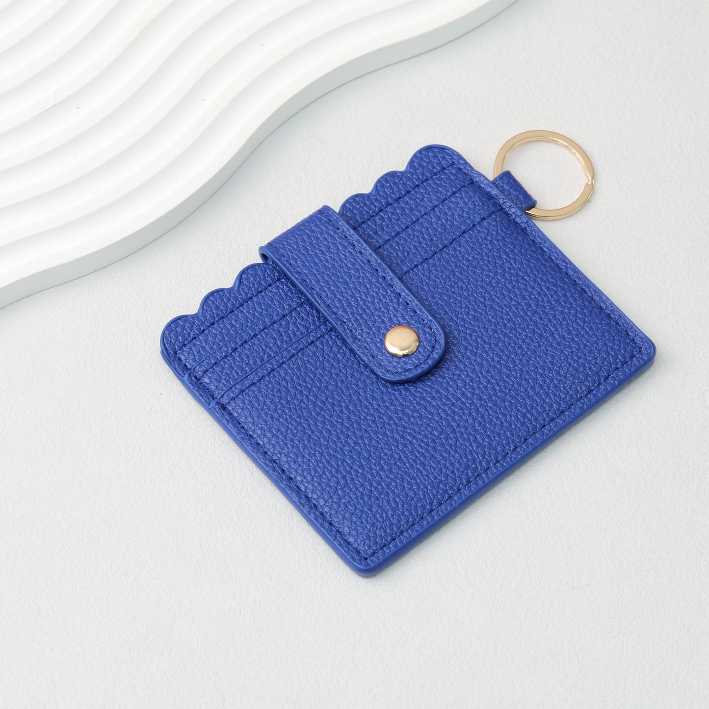 PU Card Holder Keychain Multi Patterned