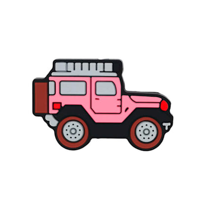Silicone Focal Beads Off Road Vehicle Jeep Shape Trio 20pcs 3