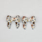 3D Printed Bow Shape Silicone Beads Colorful Pattern 10pcs - 6