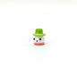 Lampwork Glass Beads Christmas Hat Snowman 15mm Hand Painted 4pcs 9