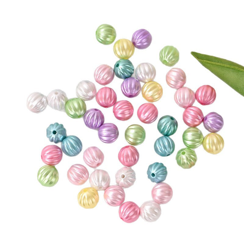 Colorful 11mm Pumpkin Shape Acrylic Beads 100g 5
