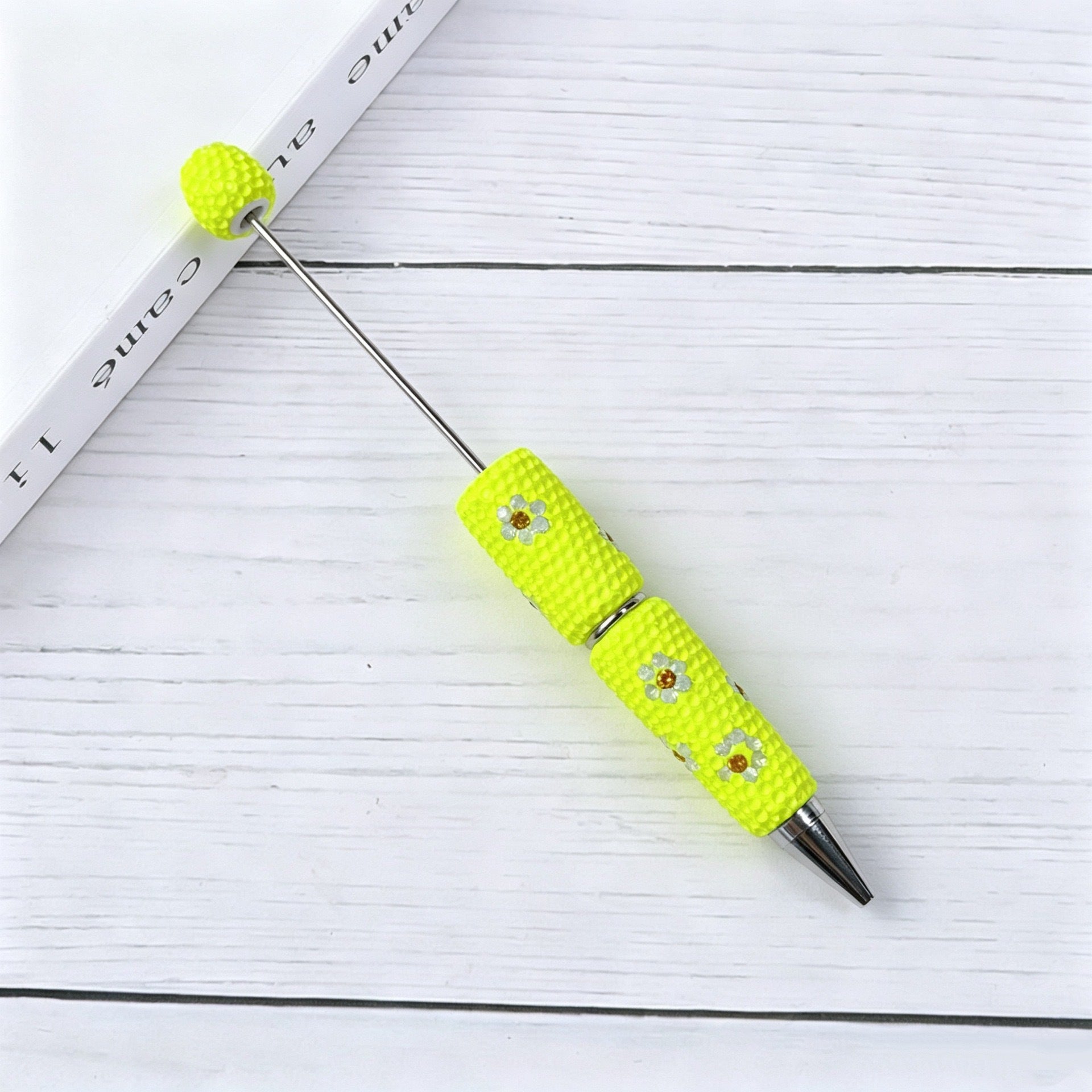 Candy Color Daisy Crystal Beadable Pen  16