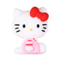 Silicone 3D Focal Beads Hello Kitty Wearing Blue Pink Yellow Clothes 20pcs 12