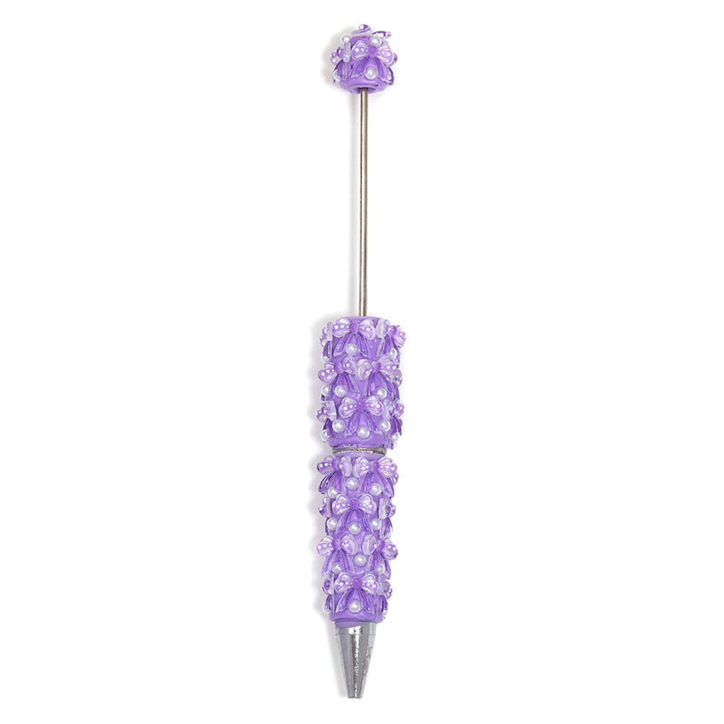 Clay Ribbon Butterfly Beadable Pen 5 Pcs 9
