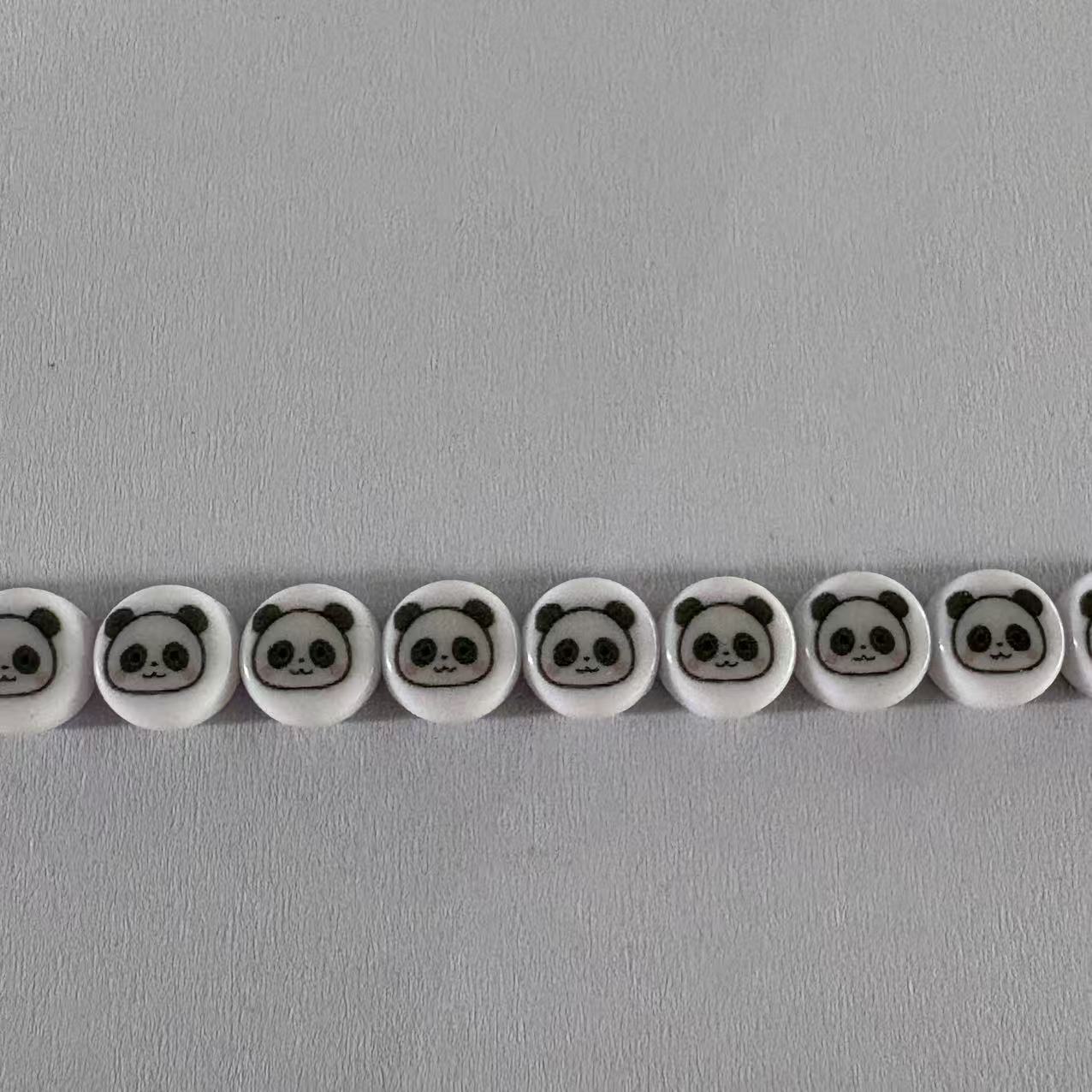 Special Character Flat Acrylic Beads 7mm 10pcs per Pack 35