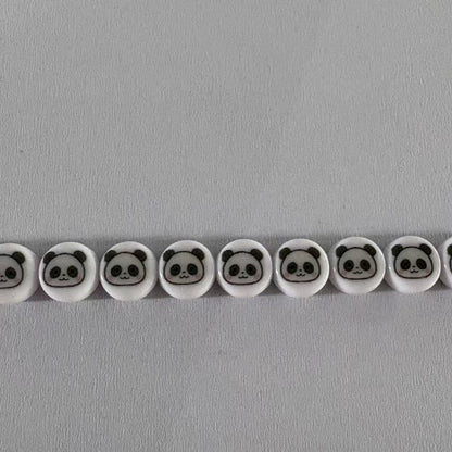Special Character Flat Acrylic Beads 7mm 10pcs per Pack 35