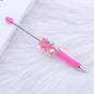 Beadable Pen with Heart Confetti and Rhinestone 10