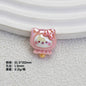 Glossy Plating Tiny Cute HK Kitten Resin Beads 10pcs 9