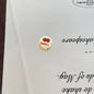 Flat Strawberry Pancake Acrylic Beads 14mm Playful Foodie Design 20pcs 7