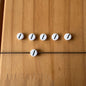 Special Character Flat Acrylic Beads 7mm 10pcs per Pack 21