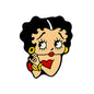 Silicone Focal Beads Betty Boop Iconic Face Red Heart 20pcs