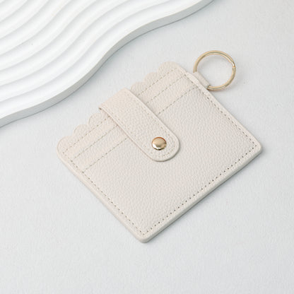 PU Card Holder Keychain Multi Patterned