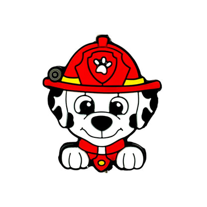 Silicone Focal Beads Paw Patrol Dog Faces 20pcs
