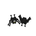 Silicone 3D Focal Beads Halloween Inverted Bat Halloween Text 20pcs