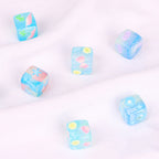 Jelly Texture Square Acrylic Beads 14mm Marine Series 10pcs 3