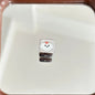 Square Acrylic Beads 14mm Silver Flower and Puppy Pattern 10pcs 5