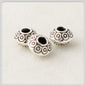Alloy Polka Dot Patterned Spacer Beads 5mm Tibetan Style 100pcs 3