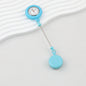 Beadable Retractable Badge Reel Watch Glow In The Dark Silicone Case Easy Pull Buckle - Candy Blue