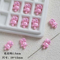 Double Kitty Stack Metal Beads 19mm Painted Alloy 10pcs 2