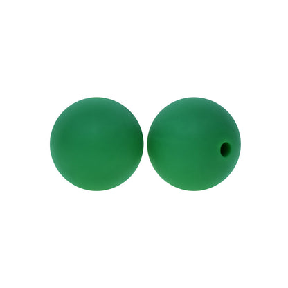 Christmas 15mm Silicone Beads Classic Holiday Colors 20pcs 6