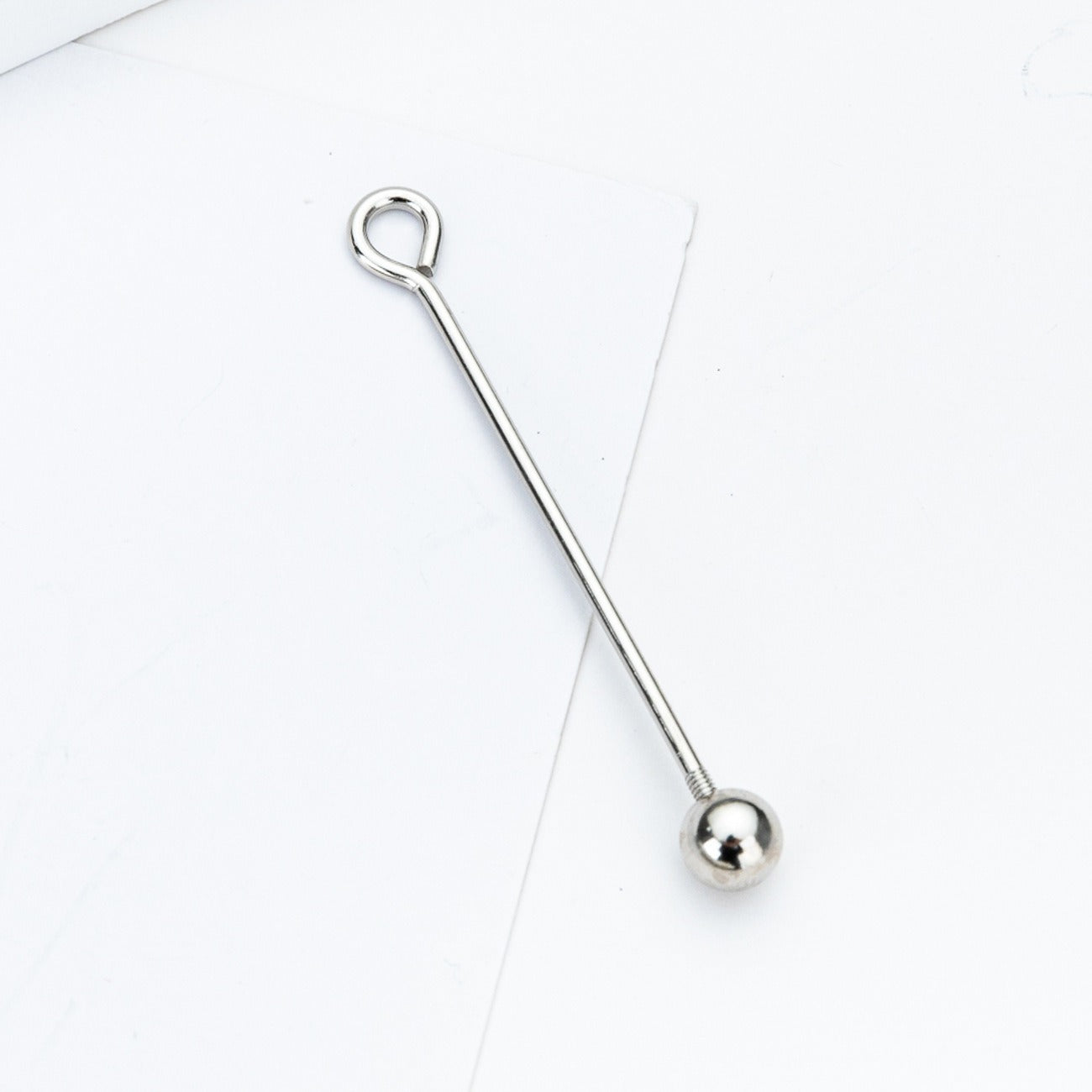 Beadable Metal Eyepins Detachable