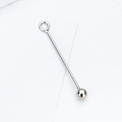 Beadable Metal Eyepins Detachable