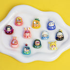 Plating POP BEAN Lucky Star Series Resin Beads Whimsical Characters 10pcs 2