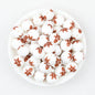 Christmas Theme 15mm Printed Silicone Round Beads 50pcs 4