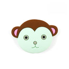 Silicone Focal Beads Monkey Face Rounded Ears 20pcs 6