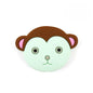Silicone Focal Beads Monkey Face Rounded Ears 20pcs 6
