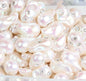 Irregular Acrylic Beads ABS Plastic Imitation Pearl Rhinestone 10pcs 11