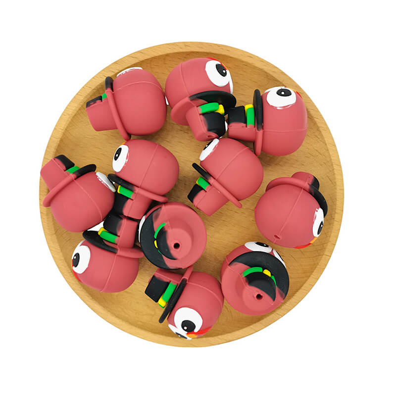 Silicone 3D Focal Beads Big Eyed Turkey Top Hat Pilgrim Hat 2