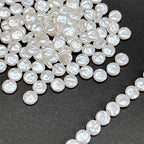 Imitation Baroque Flat Acrylic Beads 8-10-12mm Irregular ABS Plastic 100pcs