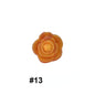 Double-Sided Flower Silicone Beads Multi Color Solid 50pcs 12