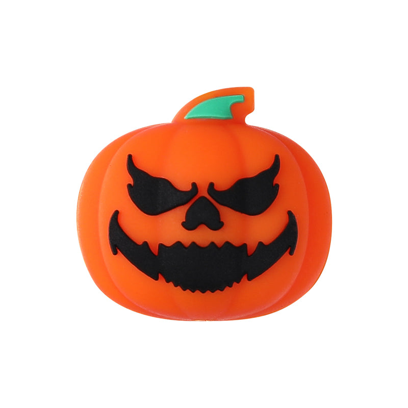 Silicone 3D Focal Beads Halloween Pumpkin Ghost Haunted House 20pcs 14
