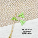 3D Paper Plane Metal Beads 18mm Glossy Spray Painted Alloy 9pcs 6