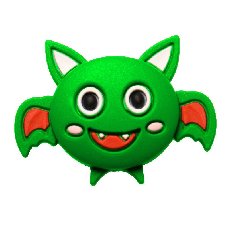 Silicone Focal Beads Halloween Ghost Pumpkin Bat Designs 10pcs 15