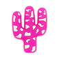 Silicone Focal Beads Cactus Bold Contrasting Patches 20pcs 3