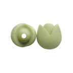 Lotus Silicone Beads Pastel Colors Soft Matte Finish 10pcs 17