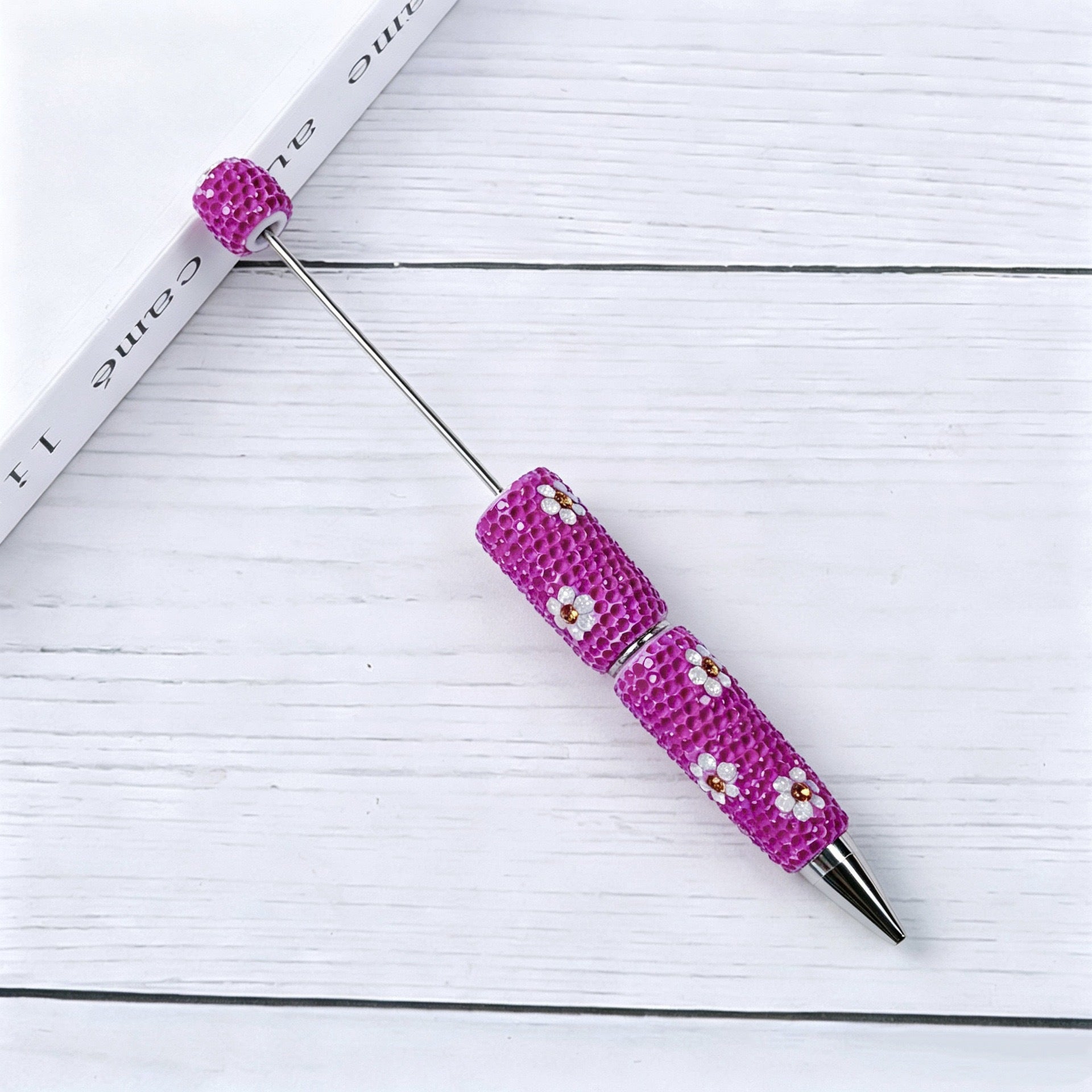 Candy Color Daisy Crystal Beadable Pen  19