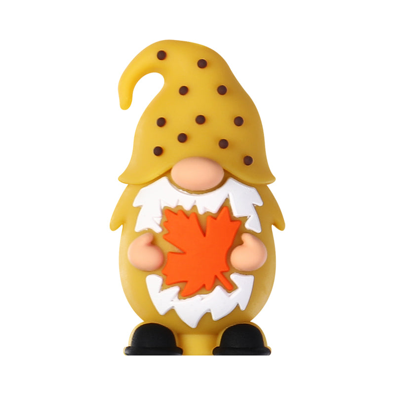 3D Autumn Gnome and Fox Silicone Focal Beads Fall Theme 20pcs 10