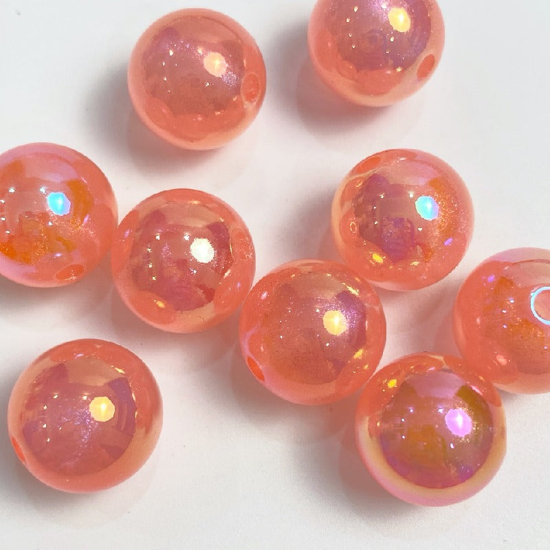 Glow Acrylic Beads 16mm Light In The Dark Pastel Colors 50pcs 9