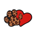 Silicone Focal Beads Dog Mom Leopard Print Paw Patterns 1 pcs 11