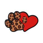 Silicone Focal Beads Dog Mom Leopard Print Paw Patterns 1 pcs 11