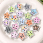 Sweet Star Shaped Acrylic Beads 22mm 10pcs