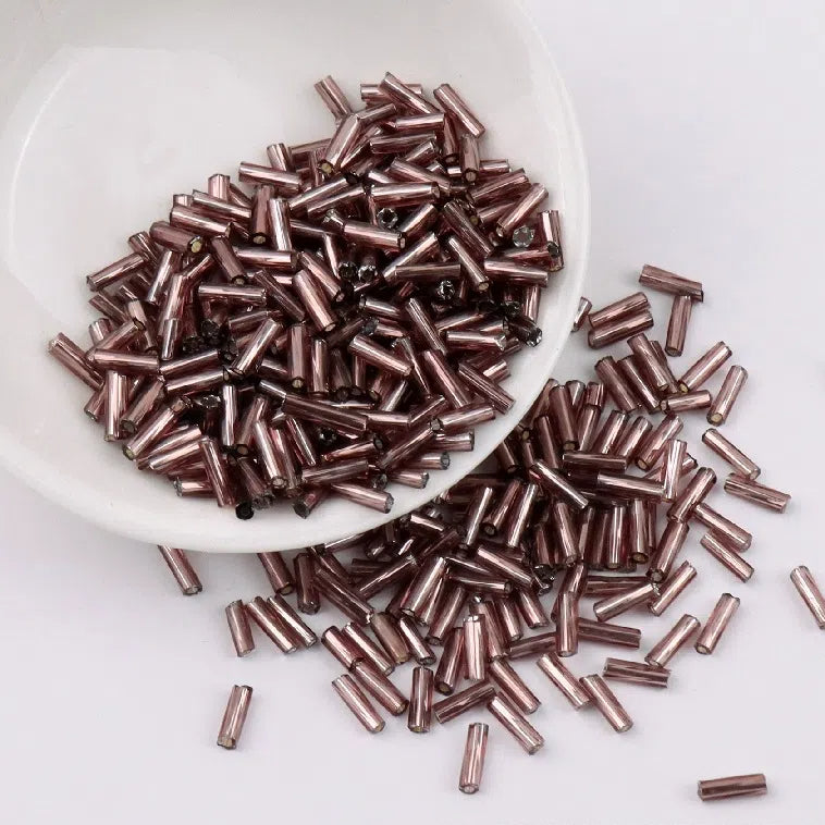 Plating Metallic Color Twisted Bugle Glass Beads 6mm 2500pcs 20
