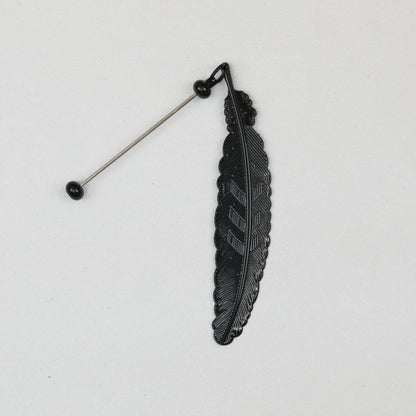 Beadable Feather Bookmarks Metal Colorful Detailed 13g