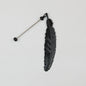 Beadable Feather Bookmarks Metal Colorful Detailed 13g