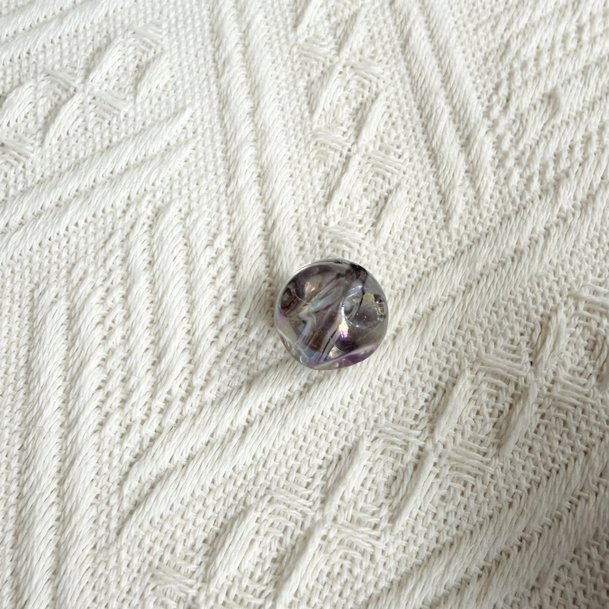 Transparent Iridescent Fig Shaped Acrylic Beads 15mm 50pcs 7