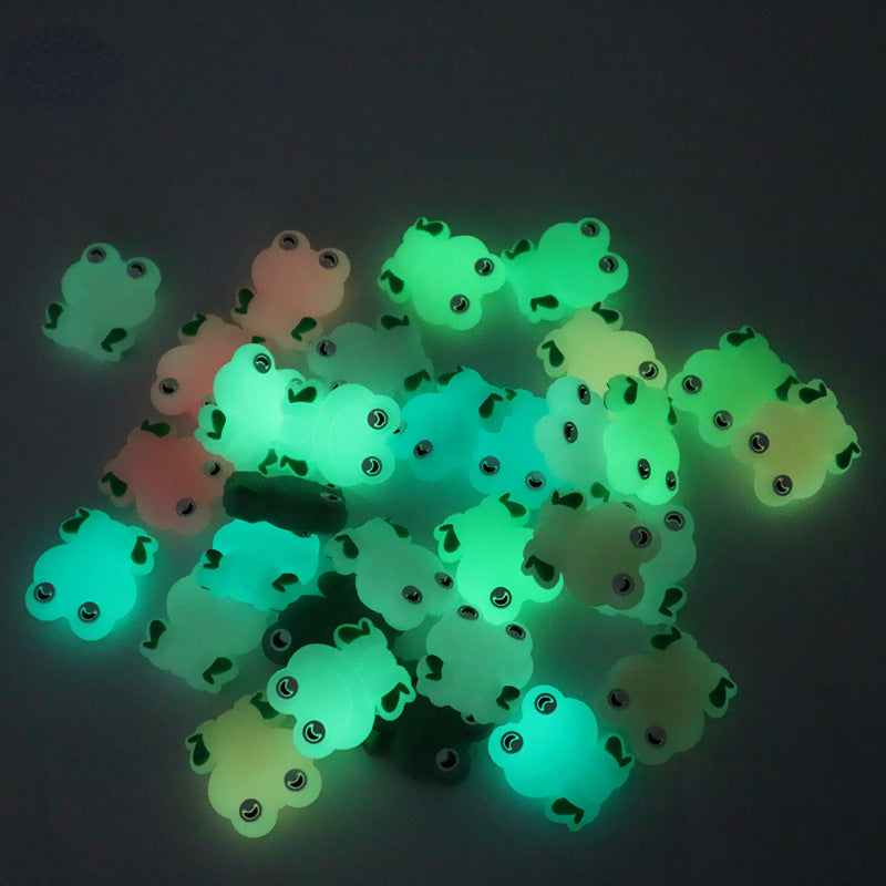 Silicone Focal Beads Frog Smiling Face Sitting Pose 10pcs 3